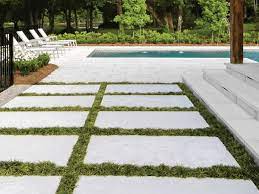 Using a hammer and cold chisel, score the pavers along the line. 6 Tips For Designing With Large Concrete Pavers Handcrafted Concrete Pavers