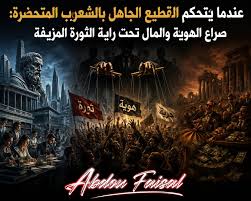 عندما يتحكم القطيع الجاهل بالشعوب المتحضرة: صراع الهوية والمال تحت راية الثورة المزيفة... مقدمة: زمن الانقلاب الصامت نعيش في زمن قلبت فيه المعايير رأساً على عقب، حيث أصبح الجاهل يعلّم العالم، والضعيف