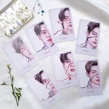Love yourself portrait fine art print set,. Set Of 7 Bts String Of Fate Aesthetic Photocard Etsy Australia