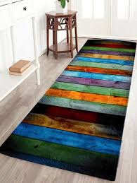11 47 Color Stripe Antislip Coral Velvet Area Rug Tapetes Coloridos Moveis De Paletes Decoracao