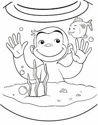 Curious george halloween coloring pages. Coloring Pages Curious George Eating Banana Coloring Page