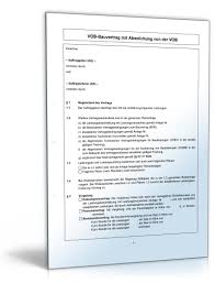 Vor allem kommt es darauf an ob im vertrag eine schriftformklausel vereinbart wurde. Vob Bauvertrag Muster Zum Download