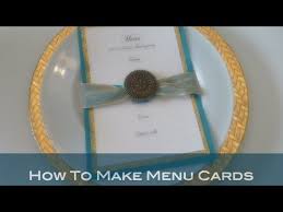 Share or download your own brand new drink menu. Diy How To Make Menu Cards Youtube