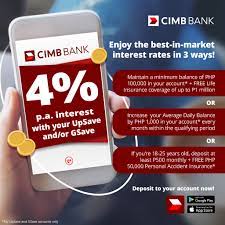 Only php 100 is the required initial deposit and php 100 required minimum balance. Cimb Bank Ph Three Different Ways To Get 4 P A On Your Facebook