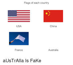 Australia males's basketball sport on the 2021 olympics. Flags Of Each Country Usa China France Australia Fake Meme On Me Me
