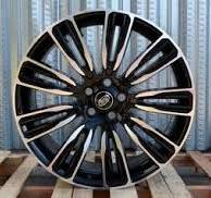 Alphas Replica Wheels -Land Rover LR1: Gloss Black / Machine