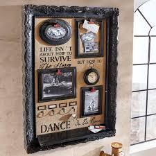 Memoboard Vintage Bilderrahmen Mit Ablage Schwarz Amazon De Kuche Haushalt Memoboard Bilderrahmen Flaschenoffner Wand