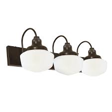 Primary 3 Light Schoolhouse Vanity Light Barn Light Electric