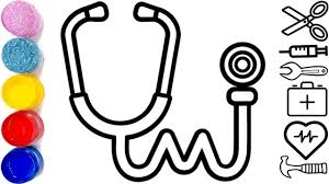 Doctor Tools Drawing And Coloring 7 Medical Instruments Painting Medical Posters Medical School Gift Medical Student Humor