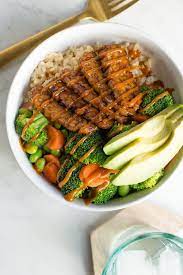 Recipe Spicy Peanut Tempeh Bowl Recipe Clean Eating Vegetarian Clean Eating Vegetarian Recipes Vegetarian Recipes Easy