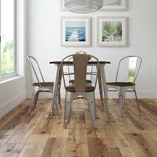 The rule of thumb is allow 24 to 30 of space per seat at your dining table. Dhp Fusion Square Dining Table Set With Dining Chairs 5 Piece Set Antique Gunmetal On Walmart Accuweather Shop