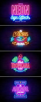 Neon Sign Effects Neon Signs Neon Typography Neon Design