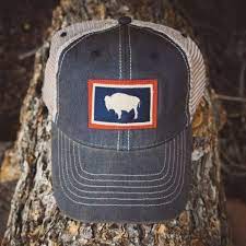 Buffalo Jackson Vintage Trucker Hat Colorado Flag Hats For Men Mens Fashion Rugged Vintage Trucker Hats