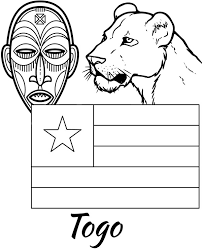 Download and print one of our african mask coloring page to keep little hands occupied at home; Flag Of Togo Educational Coloring Page For Kids