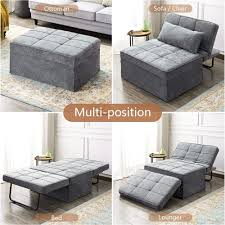amazon com vonanda sofa bed convertible chair 4 in 1 multi function folding ottoman moder sofa bed for small spaces beds for small spaces sofa bed guest room