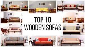 Pattern kaylin 82.75'' rolled arm sofa with reversible cushions. Wooden Sofa Set Top 10 Wooden Sofa Sets Online Upto 55 Off Sofa Set Design Modern Sofa Set Youtube