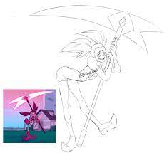 This fan art was created by draw it cute. Blanclauz On Twitter Fanart Time Spinel Steven Universe Wip