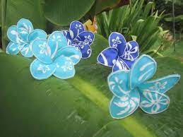 Tutorial Fabric Plumeria Flower Miscellaneous Topics Flower Crafts Fabric Flowers Diy Fabric Flowers