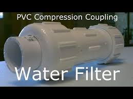 Making an emergency/makeshift water filter. Homemade Water Filter The Compression Coupler Water Filter Easy Diy Full Instructions Youtube Water Filter Water Filter Diy Diy Water