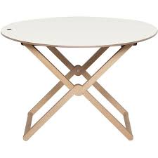 Caon Arreda Treee Round Folding Coffee Table Beech Wood Folding Coffee Table Circular Coffee Table Round Folding Table