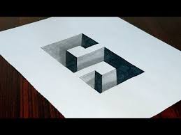 How to make 3d letters. How To Draw 3d Letter S On Paper 3d Letters In Hole Shape Youtube 3d Letters 3d Drawings Drawings