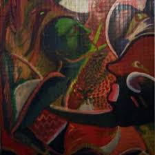 La Boca Tango, Painting by Manuela Mata-Jay