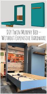 Your mattress should be less than 12 inches thick in order to be able to use the optional leg cross bar. Diy Twin Murphy Beds Without Expensive Hardware The Awesome Orange
