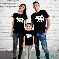 Family Bear Tshirts Mama Papa Baby Mama Bear Papa Bear Baby Bear Shirt Family Bear Set Family Shirts Family Set Gift Gift For Family Teeshd Custom T Shirt