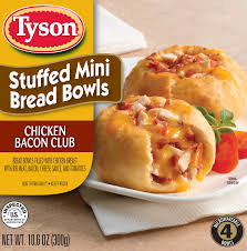 Chic Breath Bowls Rib Meat Chicken Bacon Mini Bread Bowls