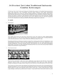 Dari 34 provinsi di indonesia ada 5 provinsi yang memiliki status berbeda yakni mempunyai otonomi khusus. 34 Provinsi Tari Adat Tradisional Indonesia Gambar Keterangan