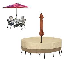 Outdoor tablecloth with umbrella hole, red checkered, spill proof umbrella hole tablecloth with zipper, 52 or 60 round, 60 x 84 & 60x120. Round Table Chair Set Cover With Umbrella Hole Waterproof Dust Cover For Outdoor Furniture Shopee Philippines