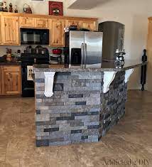 Add in a marble kitchen countertop to make it look classy. Before And After Diy Kitchen Island Makeover Addicted 2 Diy