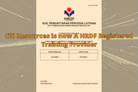 The main scheme under this umbrella concept is the hrdf comes with claimable courses so you can focus solely on your training. Cti Resources Is Now A Hrdf Registered Training Provider Cti Resources
