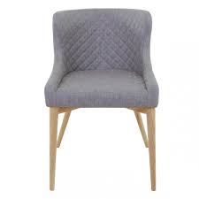 Chaise tissu gris, scandinave, patchwork. Lot 2 Chaises Tissu Gris Paris Chaise Pas Cher