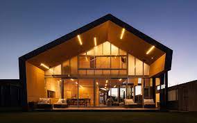 Asymmetric Pitched Roof Architecture Metal Building Homes Metal Buildings
