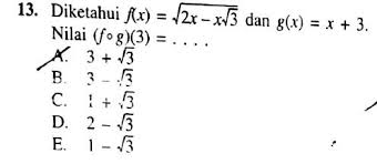 Contoh Soal Fungsi Komposisi Brainly Co Id
