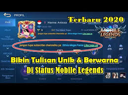 We did not find results for: Cara Membuat Tulisan Unik Dan Berwarna Di Status Mobile Legends 2020 Youtube