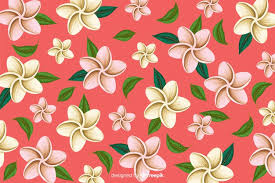 Download this image now with a free trial. Free Vector Flat Tropical Flower Pattern Background