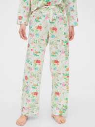 Gap Relaxed Pajama Pants In Poplin Garden Multi Floral Pajamas Cotton Pajama Pants Pajama Pants