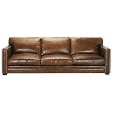Canape 4 5 Places En Cuir Marron Maisons Du Monde Canape Cuir Canape Cuir Marron Maison Du Monde