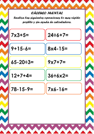 Esperemos sea de gran ayuda para. Ejercicio Online De Calculo Mental Para Secundaria