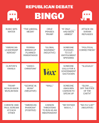 Here Are Your Official Vox Bingo Cards For Cnn S Republican Debate Vox