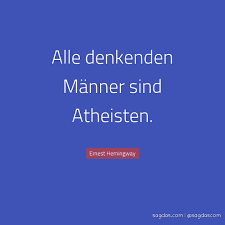 Ernest Hemingway Zitat Alle Denkenden Manner Sind Sagdas