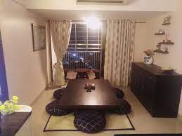 Low Seating Dining Table With Round Floor Cushions Dinning Table Decor Floor Seating Living Room Indian Dining Table