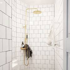 Bright and reflective shower idea. 10 Small Shower Ideas That Ll Make Your Bathroom Feel Spacious