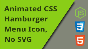 Size of this png preview of this svg file: Create An Animated Css Hamburger Menu Icon With No Svg Youtube