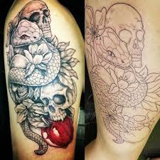 Elegant and simple flower tattoos. See No Evil Hear No Evil Speak No Evil Tattoo Adam And Eve Forbidden Fruit Tattoo Snake Tattoo Evil Tattoo Around Arm Tattoo Fruit Tattoo