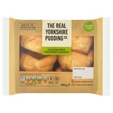 Once the batter is ladled into the pan, sprinkle it with coarse salt and set the pan in the oven to bake without opening the door. Yorkshire Pudding Co 6 Gluten Free Yorkshire Puddings Waitrose Partners