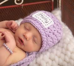 Monogrammed Newborn Baby Hat, Preemie to 1T-2T, 42 Colors, Personalized  Baby Beanie, Baby Name Announcement
