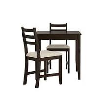 This small folding dining table ikea can comfortably seat two people. Lerhamn Table And 2 Chairs Black Brown Vittaryd Beige Ikea In 2021 Ikea Dining Sets Ikea Dining Small Kitchen Tables